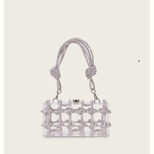 Cult Gaia Bess Rhinestone Shoulder Purse